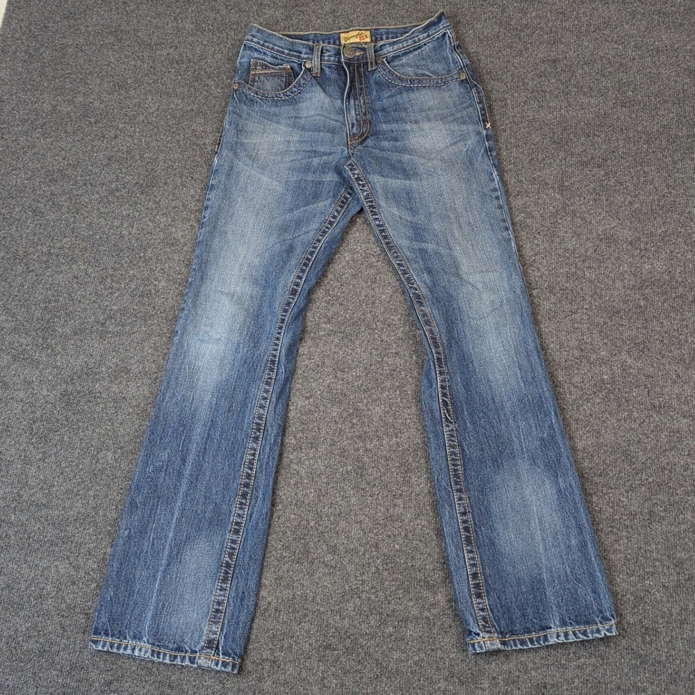 Wrangler 20X Style 42 Vintage Boot Blue Denim Jeans Mens 36x32 Medium Wash